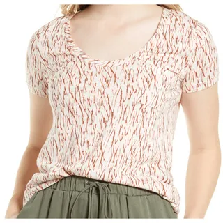 Photo of Caslon Rounded V-Neck T-Shirt in Multi, Size XS