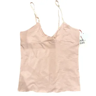 Photo of Open Edit V-Neck Cotton Blend Camisole, Size XS