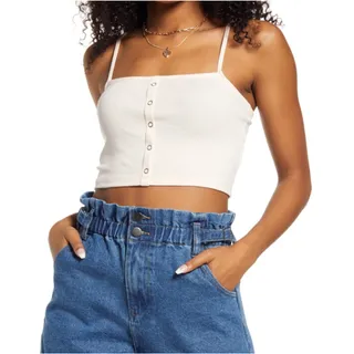 Photo of BP. Snap Front Crop Camisole, Size 2X