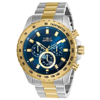 Photo of Invicta Men's Speedway Blue Chronograph Dial GOLD/SILVER 48mm Watch