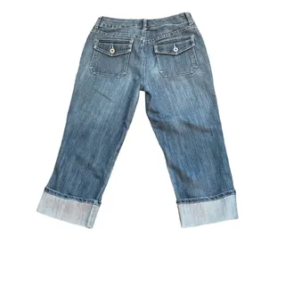 Photo of Chico's Premium  Lawson Crop Denim Jean Capris   Sz  Chicos 0 (Small)