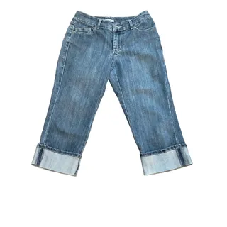 Photo of Chico's Premium  Lawson Crop Denim Jean Capris   Sz  Chicos 0 (Small)