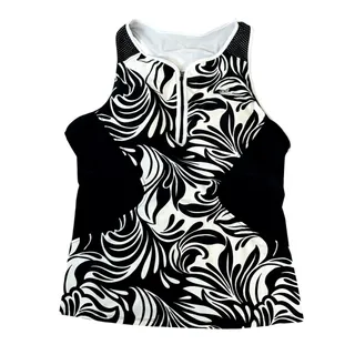 Photo of ZeroXposur Black White Swirl Tankini Womens Top Sz XXL & Swim Shorts Sz L