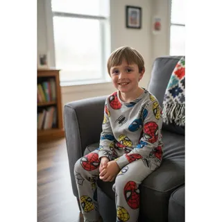 Photo of Spider-Man Piece Pajama Set Size 8 Long Sleeve & Pants