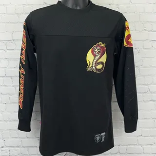Photo of Mishka Death Adders Football Jersey S Small Black Long Sleeve Cobra Snake Shirt