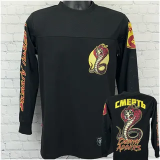 Photo of Mishka Death Adders Football Jersey S Small Black Long Sleeve Cobra Snake Shirt