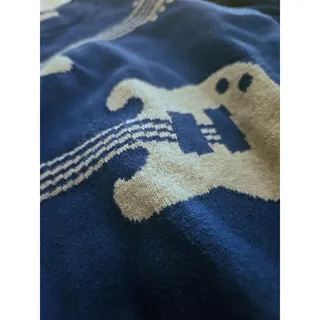 Photo of Vintage Circo Guitar Sweater Blue | 100% Cotton Rock Music Knit | Boys 5T
