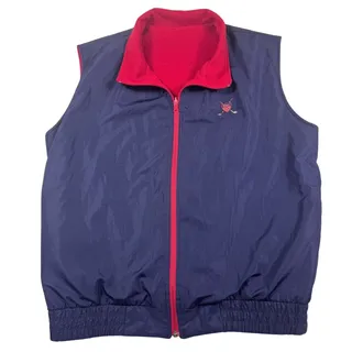 Photo of Vtg Polo Sport Golf Ralph Lauren Reversible Vest Men’s XL Navy Red Fleece 90s