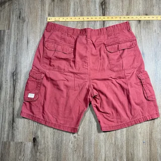 Photo of Wrangler Mens Size 42 Red Cargo Casual Comfort Cotton Shorts