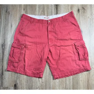 Photo of Wrangler Mens Size 42 Red Cargo Casual Comfort Cotton Shorts