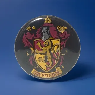 Photo of Harry Potter Gryffindor Coat of Arms Button Pin Books Movies Rowling Warner Bros