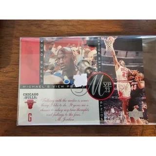Photo of Michael Jordan 1997 Upper Deck #VP9 - View Points - NBA - Jumbo