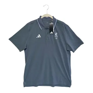 Photo of Adidas 2025 Boston Marathon Short Sleeve Polo Shirt NWT Men's Sz L Onix Running