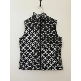 Photo of Lands End Women’s Down Puffer Vest Women's Size Medium Black Winter Outerwear