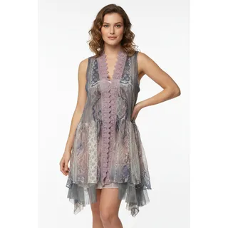 Photo of Origami Hi-Lo Lace Vest Western Small