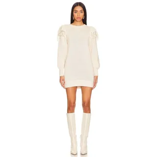 Photo of Cleobella Danielle Sweater Mini Dress in Cream Ivory XS NEW Boho Chic Festival