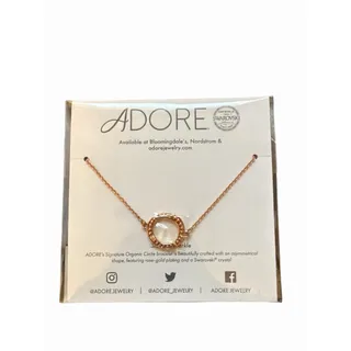 Photo of Adore Organic Circle Bracelet – Rose Gold Swarovski® Crystal Jewelry NWT