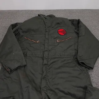 Photo of Vintage Flight-Master Coveralls Mens XL Long Green Canvas Insulated Workwear USA