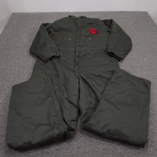 Photo of Vintage Flight-Master Coveralls Mens XL Long Green Canvas Insulated Workwear USA