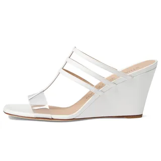 Photo of Stuart Weitzman Deco 85 Wedge Women's Sandals White Clear 8.5 B