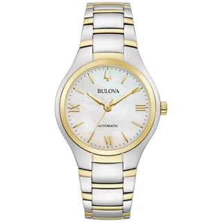 Photo of Bulova Classic 3-Hand Stainless Mother of pearl Dial Ladies Automatic Watch New