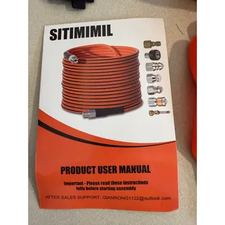 Photo of SITIMIMIL Sewer Jetter Kit 50 ft for Pressure Washer Drain Cleaning Hose 1/4 NPT
