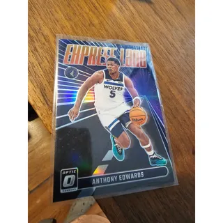 Photo of Anthony Edwards 2023-24 Panini Donruss Optic #24 - Express Lane - Purple Prizm