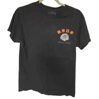 Photo of Bowery Supply Co Tokyo Japan Koi Fish Floral Men's M Black Shirt Streetwear