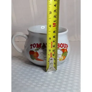 Photo of Tomato Soup Recipe Mug with Handle Vintage Dat'l Do-It, Inc. Bowl