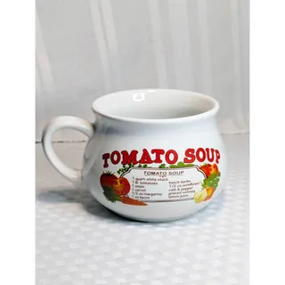 Photo of Tomato Soup Recipe Mug with Handle Vintage Dat'l Do-It, Inc. Bowl