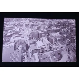 Photo of Vintage Cincinnati Ohio Birds Eye View Terrace Plaza Carew Tower Postcard Photo