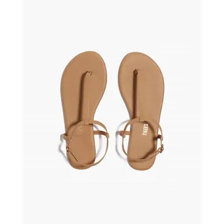 Photo of TKEES Mariana Leather T Strap Sandal Cocobutter 9 NWT Coastal Chic Tan