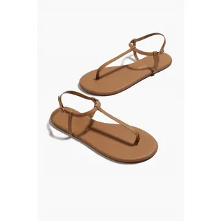 Photo of TKEES Mariana Leather T Strap Sandal Cocobutter 9 NWT Coastal Chic Tan