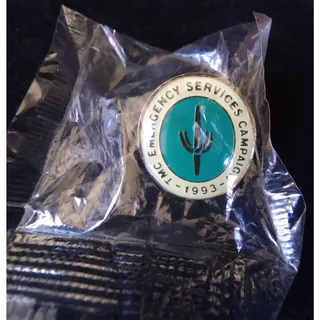 Photo of Rare Vintage Commemorative Pin NIB TMC Emergency Services Campaign 1993 Brooch