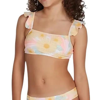 Photo of Billabong Bralette Bikini Top Ruffle Straps Square Neck Floral Multicolor G 10