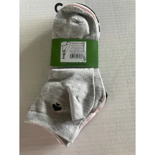 Photo of Kate Spade Quarter Socks Pink Black Gray 3 pack NWT