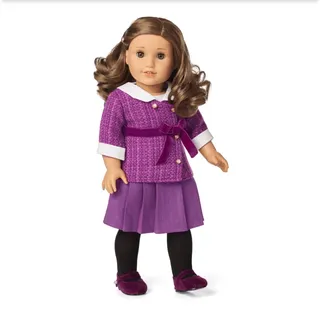 Photo of American Girl Rebecca Doll In Meet Outfit Jacket Skirt Tights Shoes Bloomers