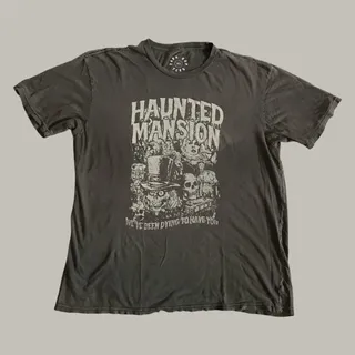 Photo of Park Hop Tees Haunted Mansion Graphic T Shirt XL Disney Spooky Halloween Goth