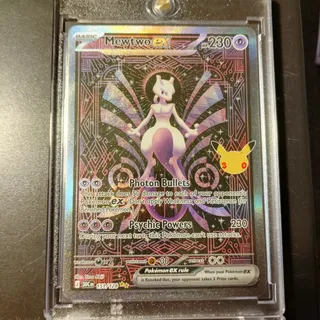 Photo of Pokemon TCG 30th Anniversary Celebration Mewtwo EX SIR 151/128 English