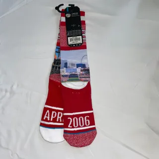 Photo of STANCE MLB ST LOUIS CARDNIALS EADS BRIDGE CREW SOCKS SIZE L/XL NEW
