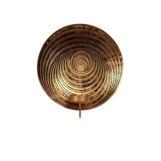 Photo of Copper Iron Plate Wall Sconce Tealight Candle Holder Etched Decor