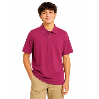 Photo of Wonder Nation Boys Performance Polo Shirt Burgundy XXL 18