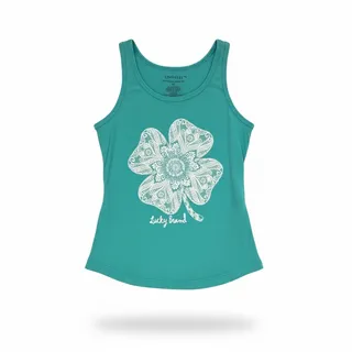 Photo of Lucky Brand Girls Pajama Set Size 7 Two-Piece Tank Top & Shorts Teal Pink


