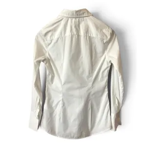 Photo of Banana Republic White Fitted Button Down Shirt Women's Size 0 Long Sleeve Top