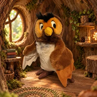 Photo of Vintage 1990s Walt Disney World Winnie the Pooh Owl Plush 10” Stuffed Toy