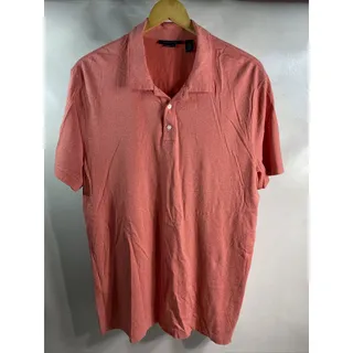 Photo of Perry Ellis Shirt Red Pima Cotton Short Sleeve Casual Golf Polo Mens XL 46 48