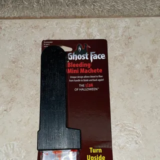 Photo of SCREAM 4 GHOST FACE BLOODY MINI MACHETE HORROR HALLOWEEN COSTUME PROP