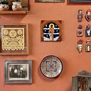 Photo of Hand-painted ceramic art tile of Father Junípero Serra made by Pacific Blue Tile