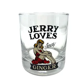 Photo of Sailor Jerry Jerry Loves Ginger 11 oz Rocks Glass Lowball Tumbler