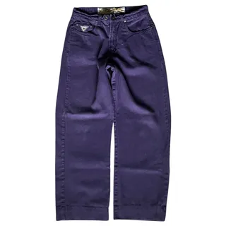 Photo of Vintage 90s JouJou Purple Mom Jeans High Rise Tapered Streetwear Denim 7/8 Y2K